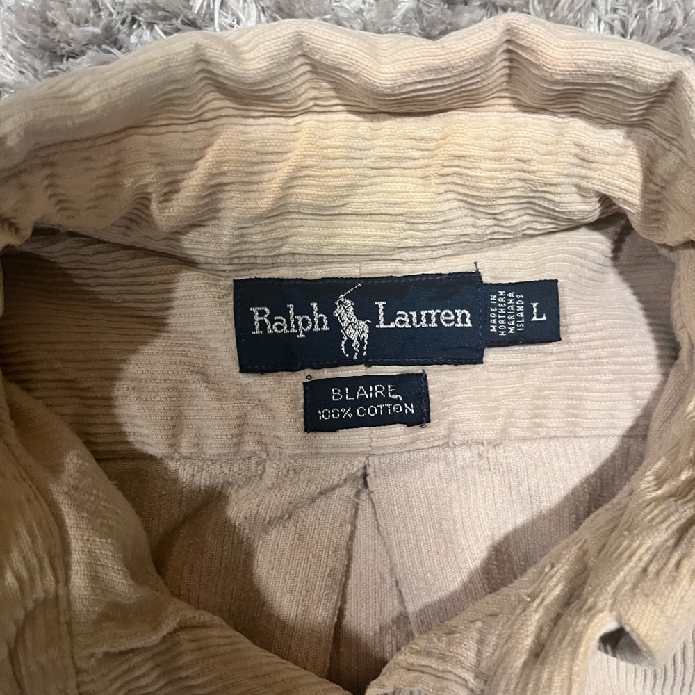 Polo Ralph Lauren Beige Casual Button Down Shirt - Picture 2 of 2
